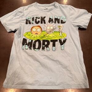 Ripple Junction Rick and Morty Sky Blue Tee